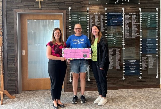 Cancer center receives $3,400 donation