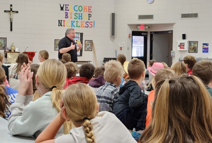 Father Feller talks vocations at Pocahontas