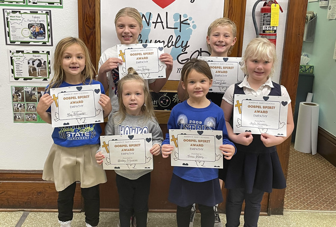 Remsen St. Mary students earn Gospel Spirit Awards
