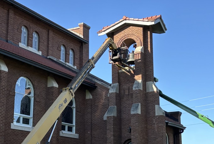 Salix St. Joseph bell reconditioned, to ring again