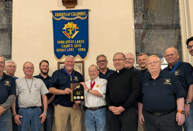 Iowa Great Lakes Knights of Columbus achieves Star Council