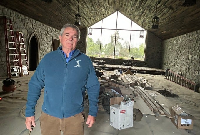 Progress continues on chapel construction at Trinity Heights