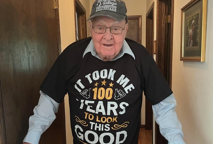 Bob Burnell celebrates 100th