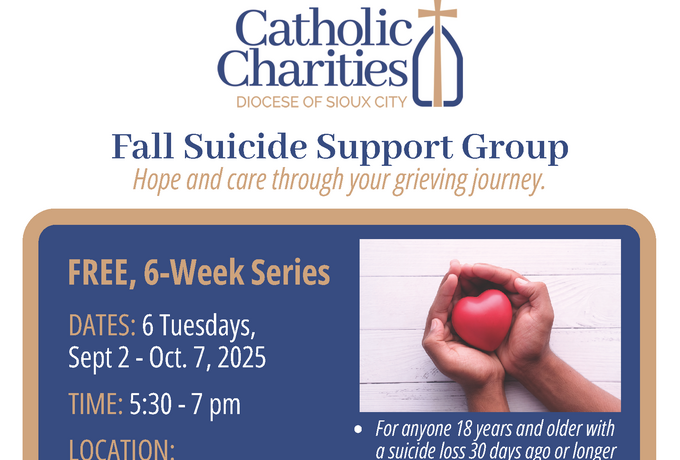 Catholic Charities to offer fall English and Spanish Suicide Support Groups