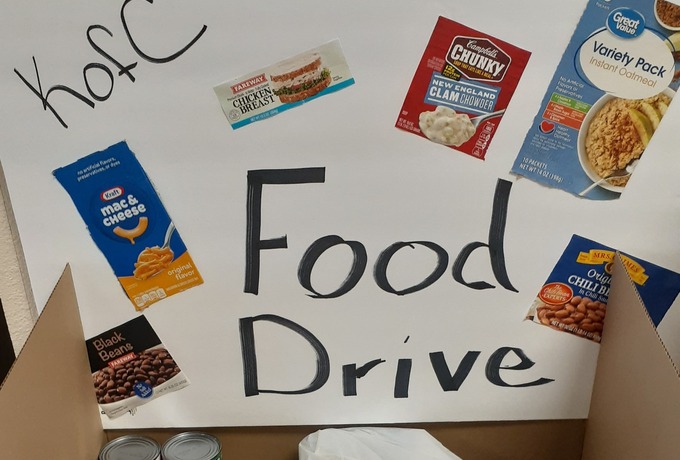 Onawa-Blencoe KC food drive