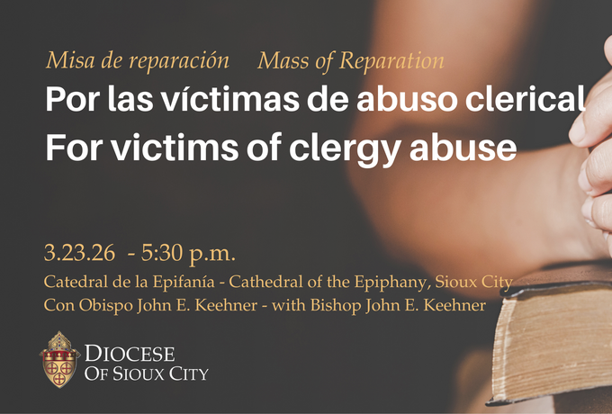 Bishop to offer Mass of Reparation for clergy abuse victims