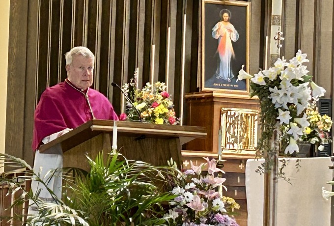 Bishop Emeritus Nickless to speak at Divine Mercy event