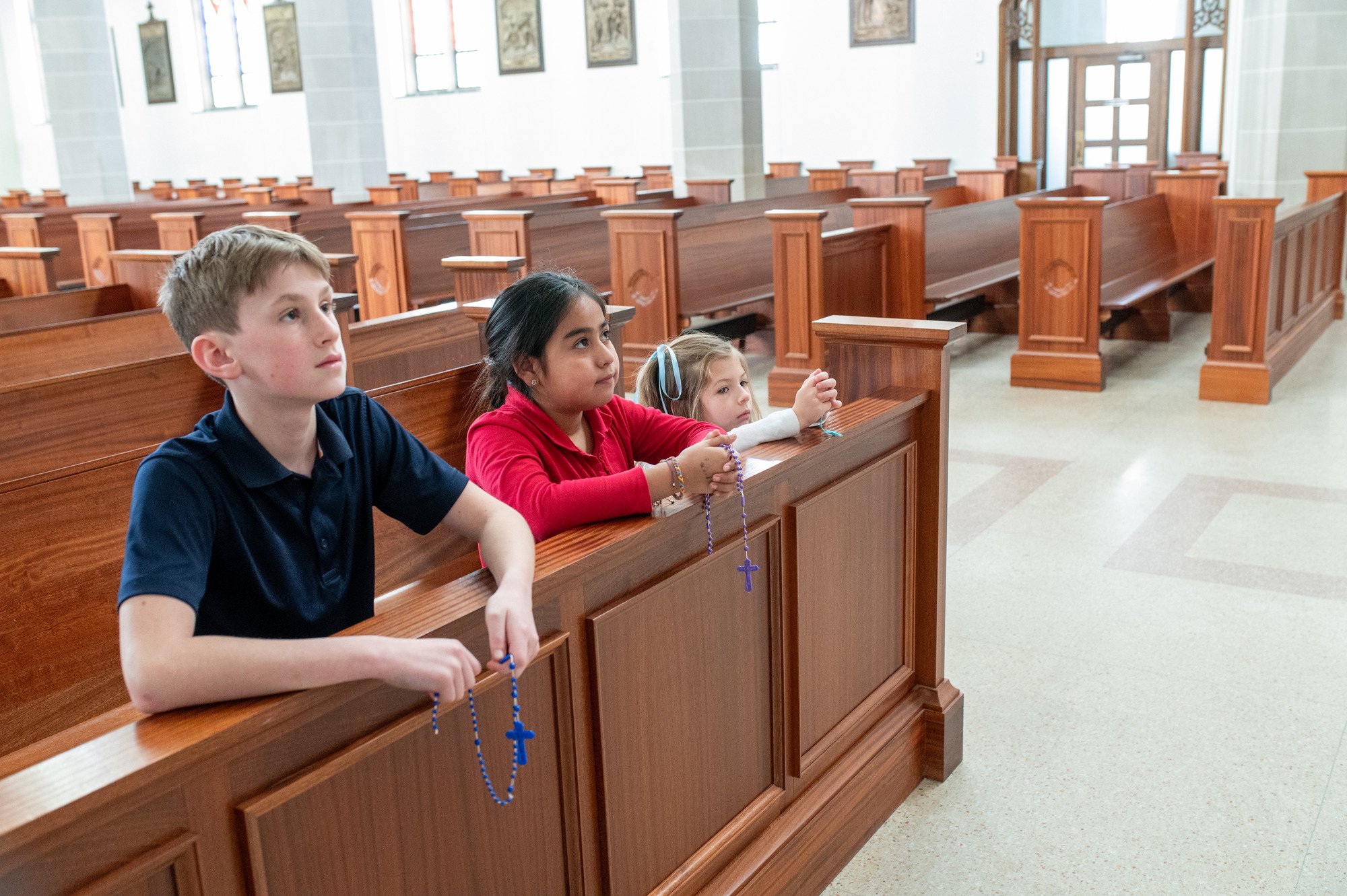 St. Augustine Cathedral School faith formation for ages 6-9 includes weekly mass. 