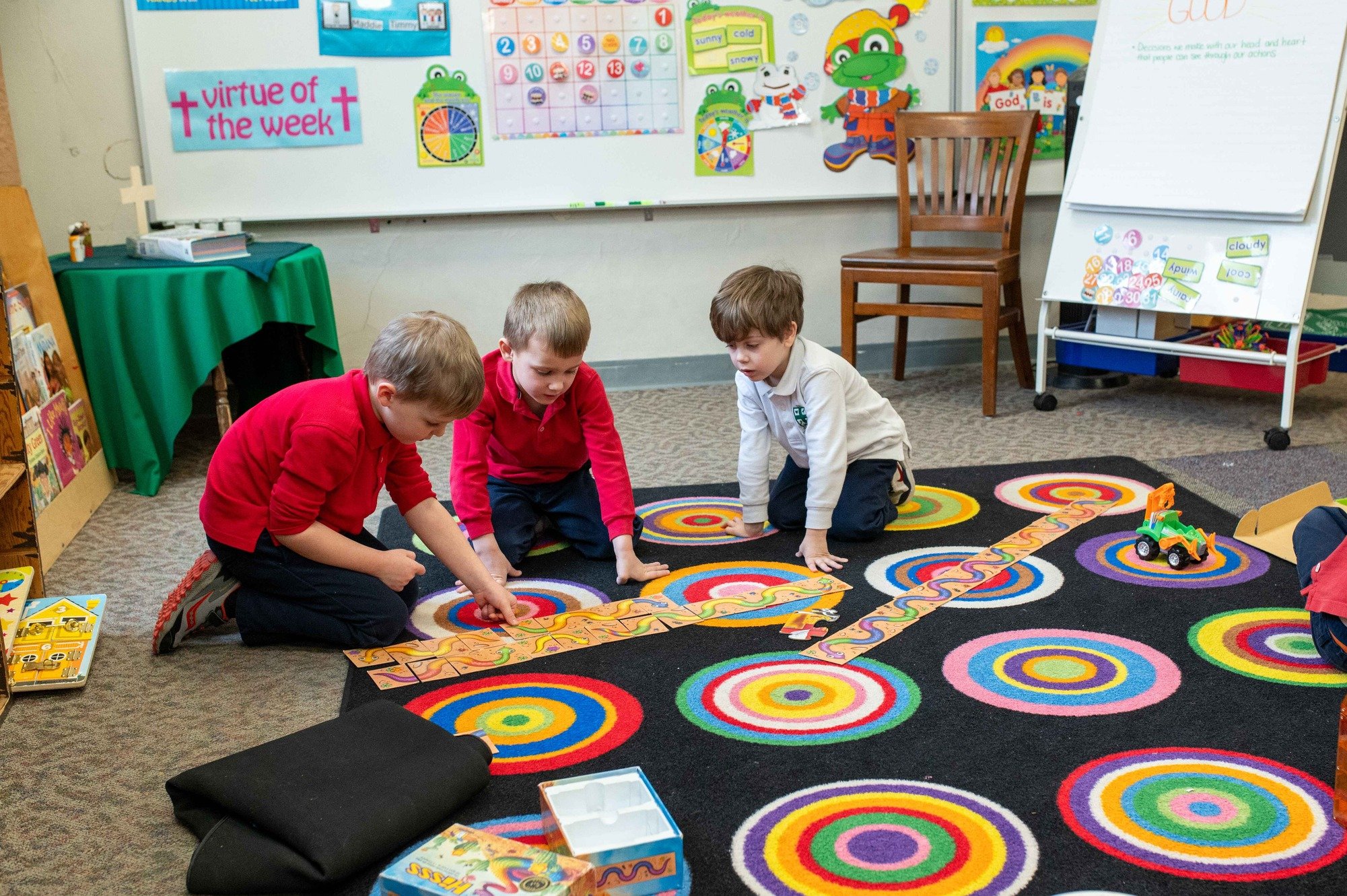 Children playing at St. Augustine Cathedral School Preschool