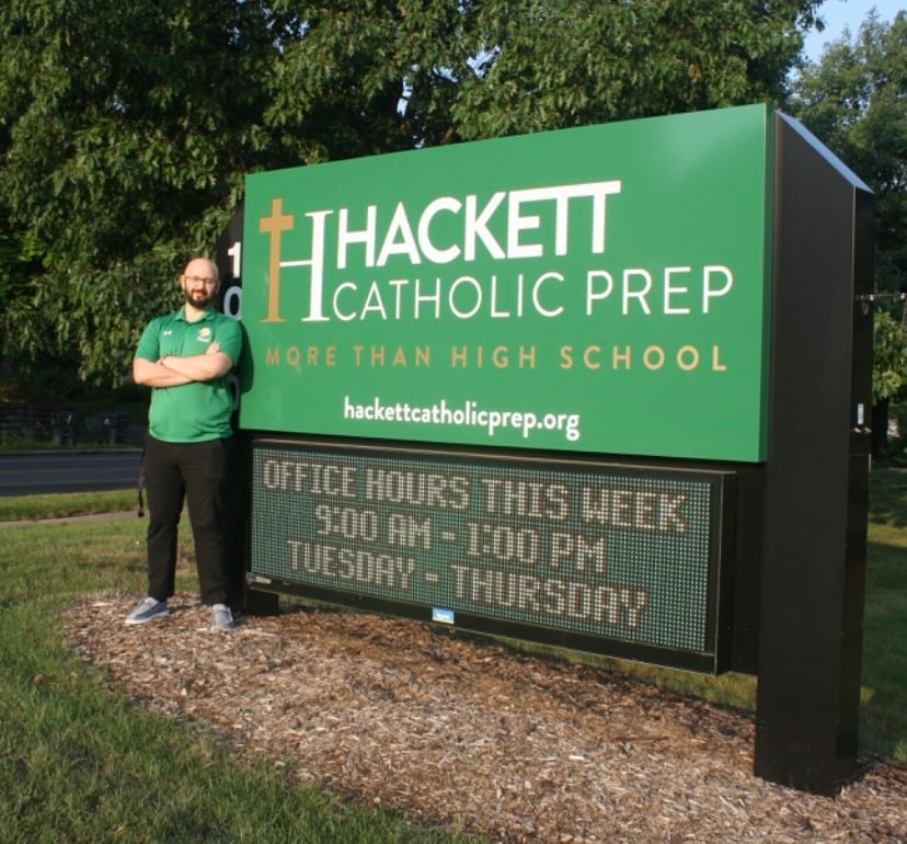Hackett's principal is Trevor Scoles.
