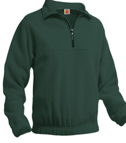 St. Monica Catholic School Uniform Closet Quarter Zip Green