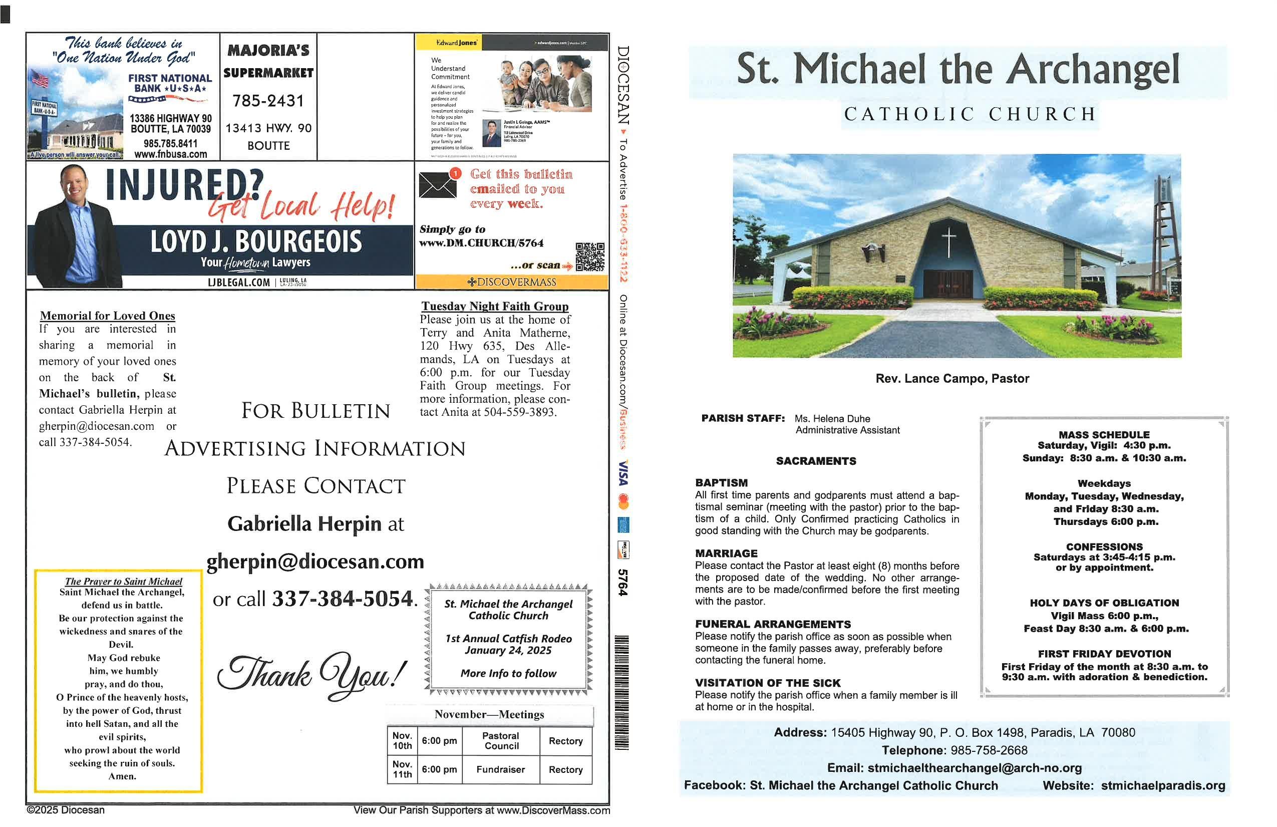 november 9, 2025 Bulletin