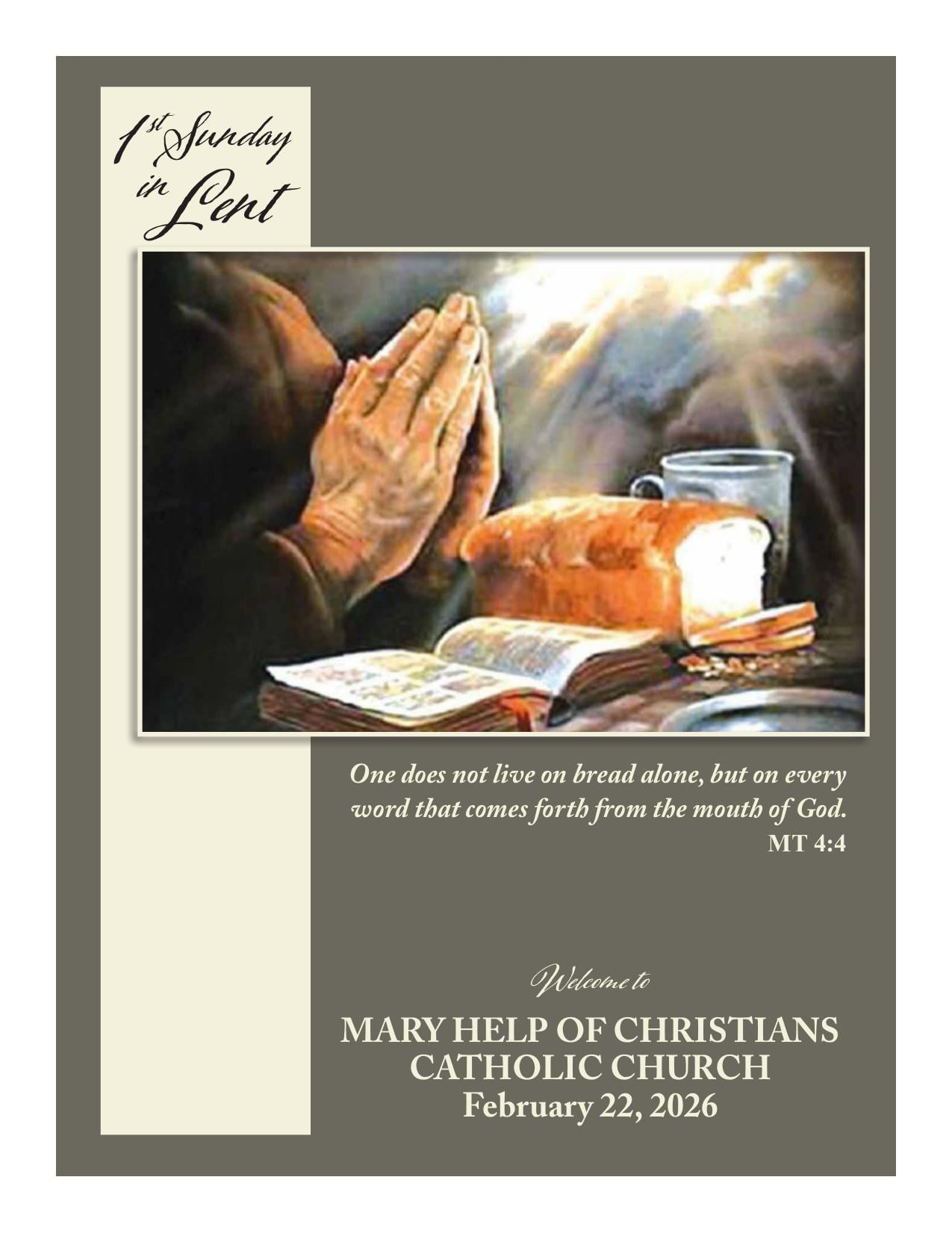 february 22, 2026 Bulletin