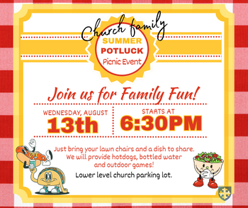 August Church Family Potluck