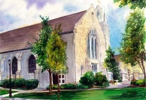 Courtyard Mass and Parish Picnic