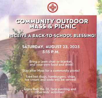 RSVP to Courtyard Mass and Picnic | Volunteers Needed