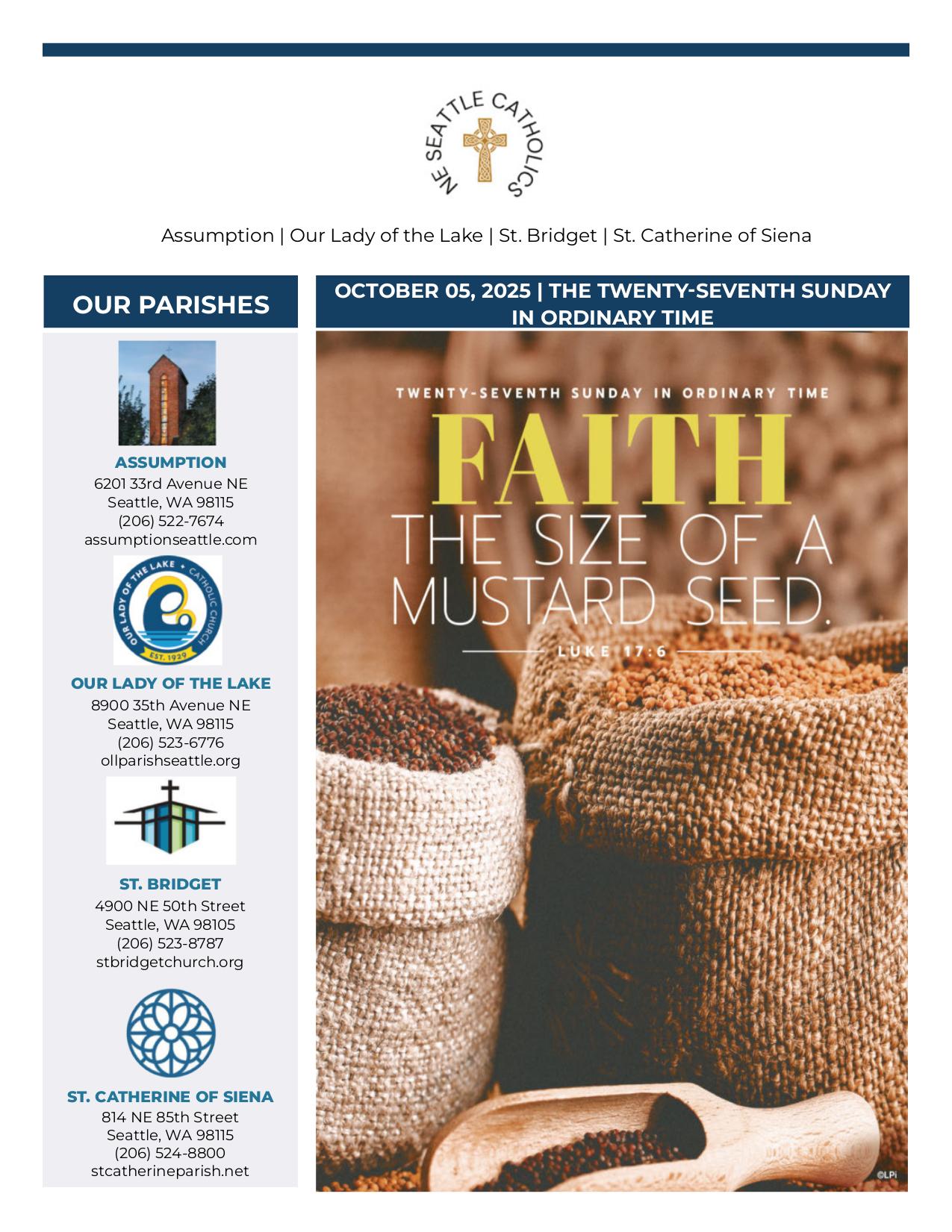 october 5, 2025 Bulletin