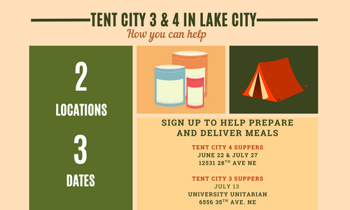 Tent City Meals - Help Needed