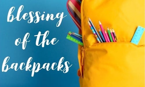Blessing of the Backpacks