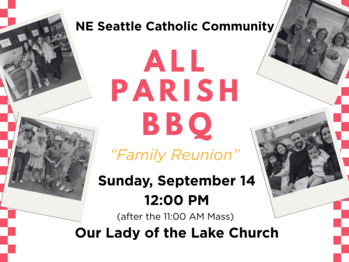 Parish Family BBQ - Sunday, September 14 at OLL