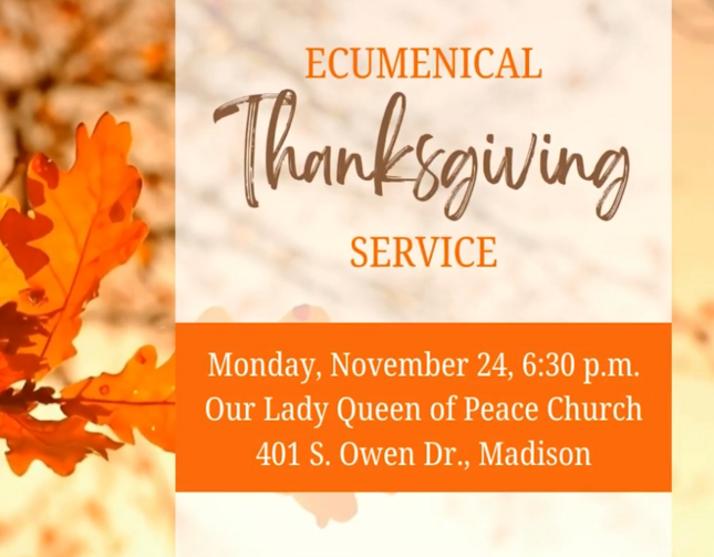 Ecumenical Thanksgiving Service