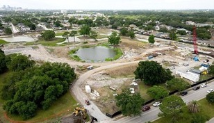 Sisters of St. Joseph's Mirabeau Water Garden about 50% complete