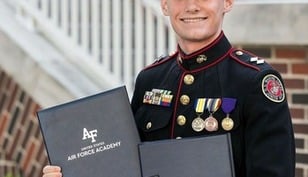 ‘God is my co-pilot,’ says Jesuit senior