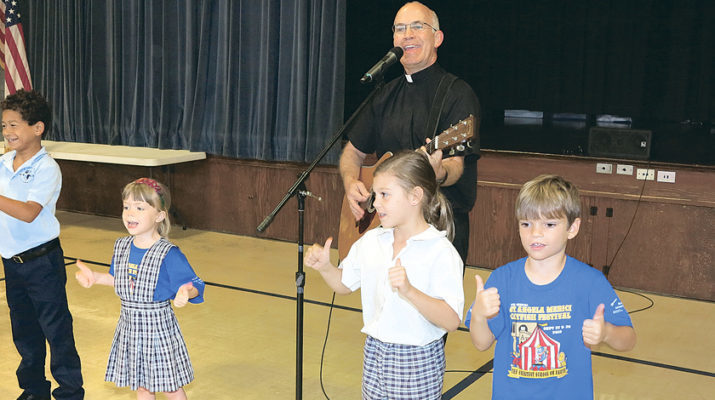 ‘Wednesday wake-ups’ come courtesy of St. Angela’s guitar-playing pastor