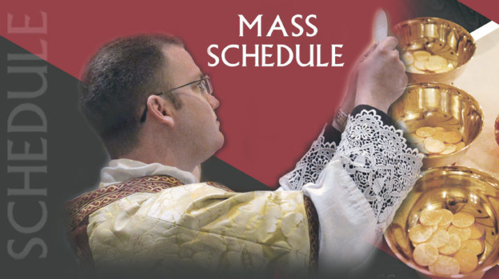 2019 Mass Schedule