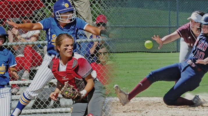 Early routs the result of separate softball playoffs