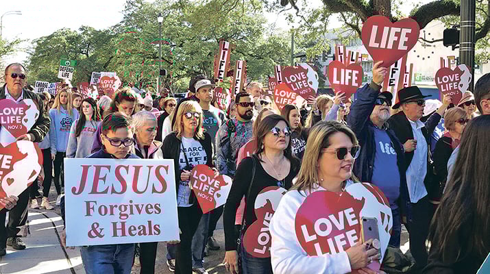 Pro-life march in Baton Rouge