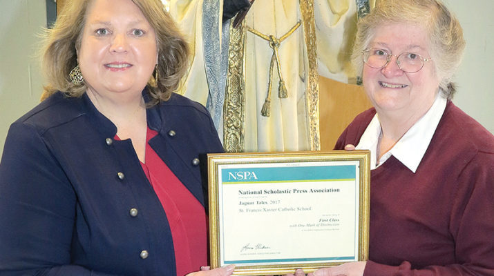 St. Francis Xavier’s yearbook earns national praise