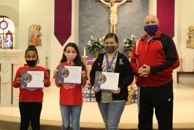 Knights of Columbus in LaPlace sponsors three students who participated in Keep Christ in Christmas