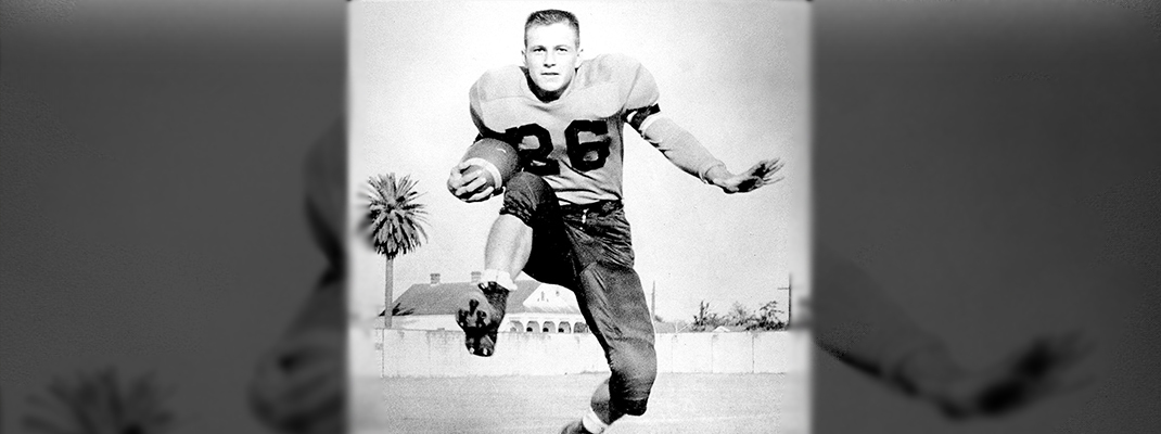 Holy Cross scat back Earl Schneider had speed to burn