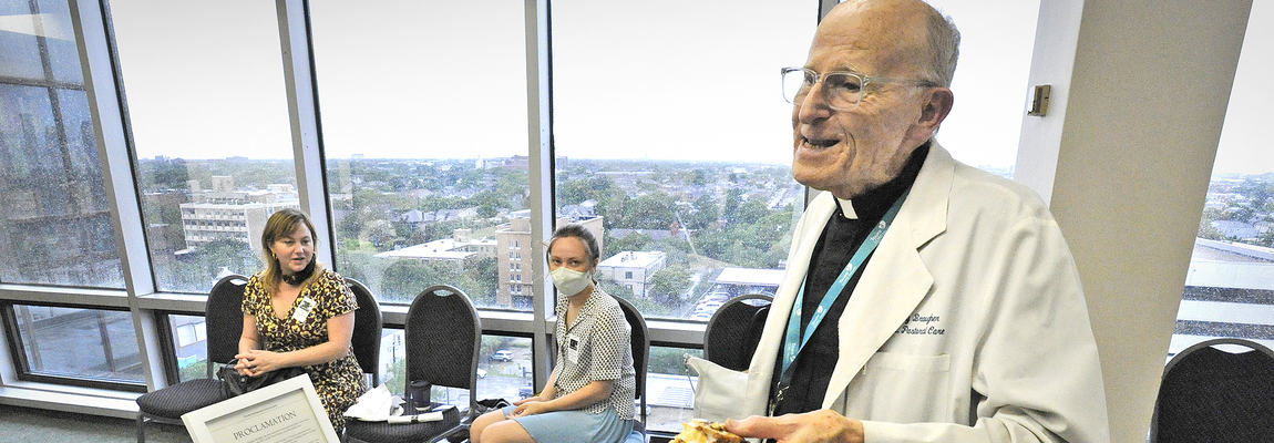 A chaplain who uses words only when necessary