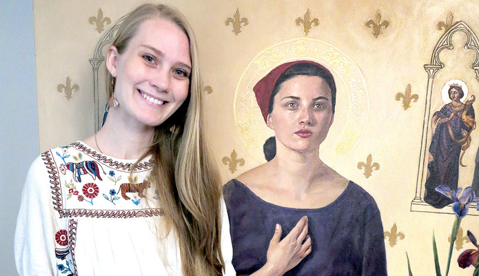 New portrait of St. Joan of Arc graces namesake parish in LaPlace