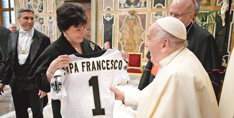 Who dat, Holy Father!