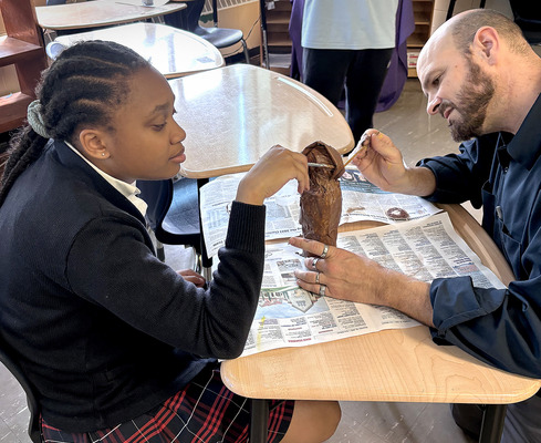 Parish service blooms at St. Thérèse Academy