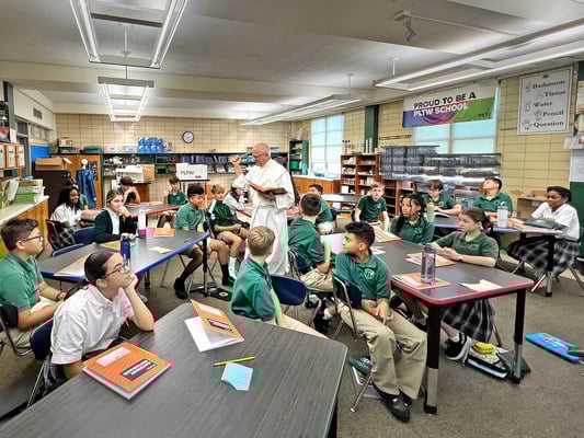 St. Benilde School students learn that blessings are part of daily life