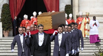 Poor and powerful pray for eternal repose of a pope 'with an open heart'
