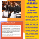 Polka Mass will be July 16!