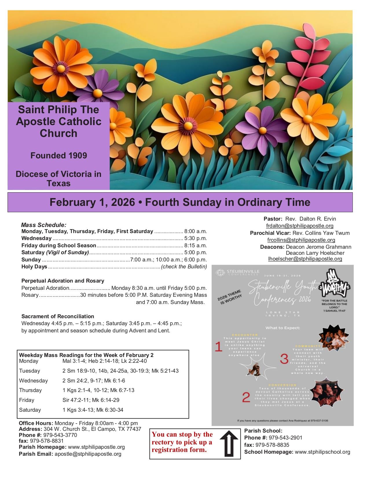 february 1, 2026 Bulletin