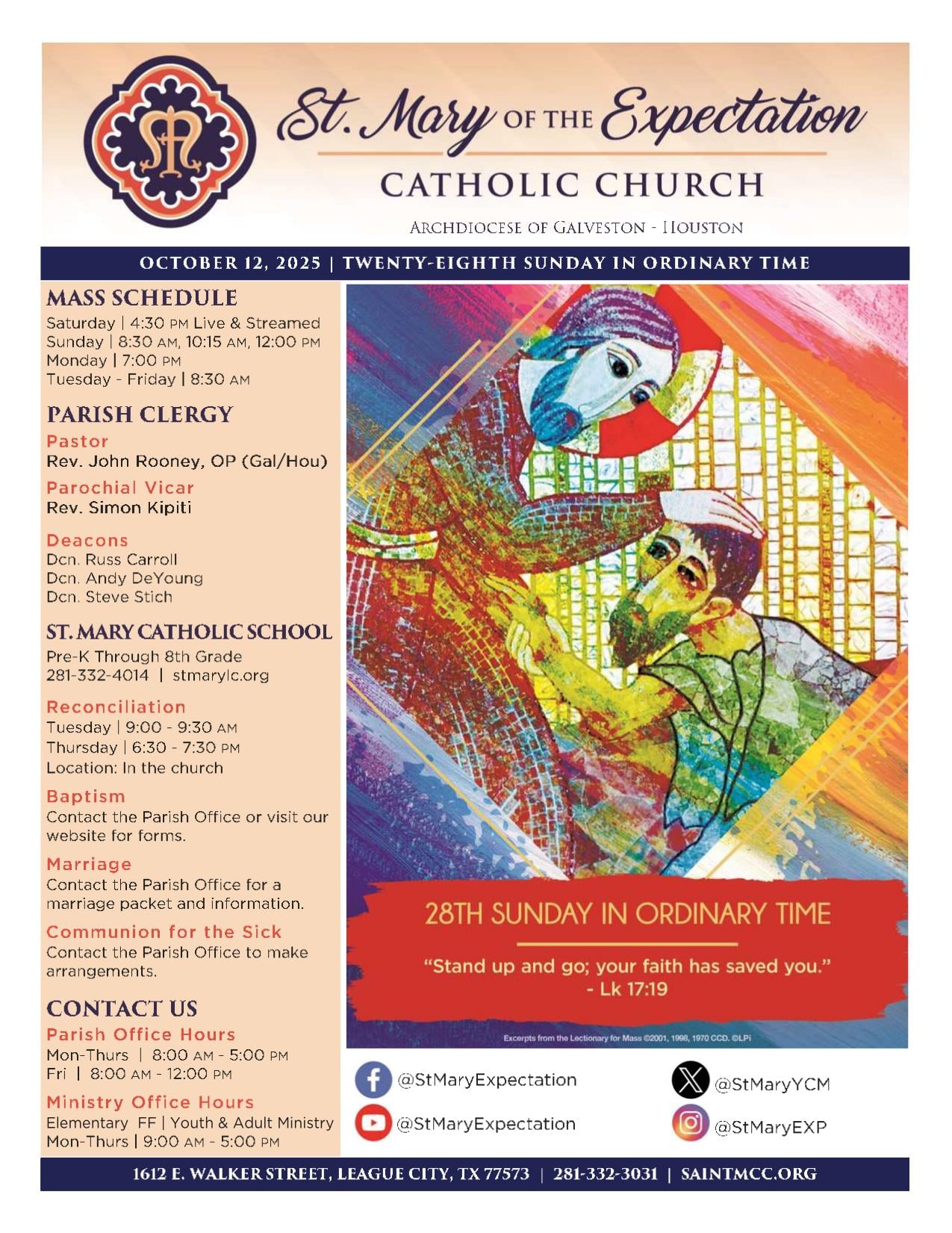 october 12, 2025 Bulletin