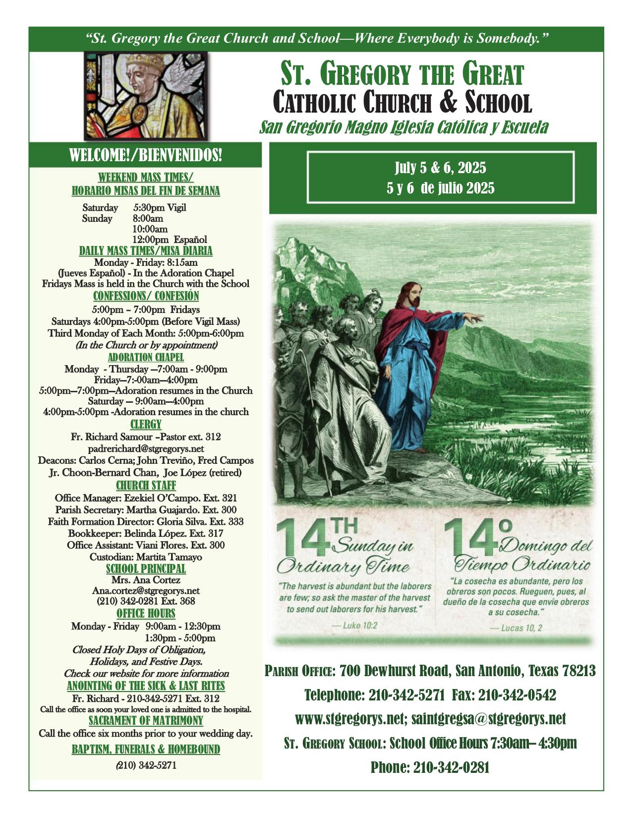 july 6, 2025 Bulletin