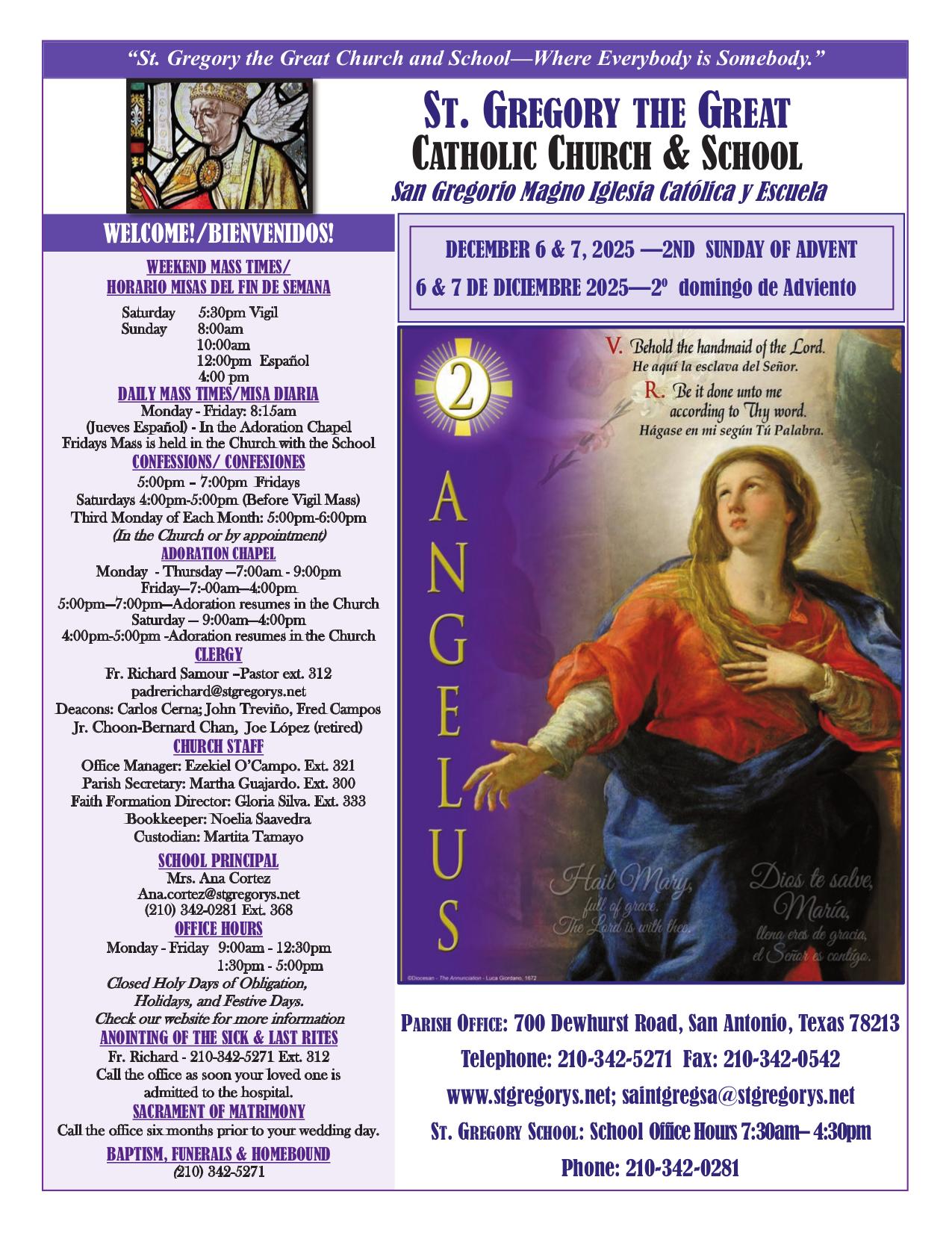 december 7, 2025 Bulletin