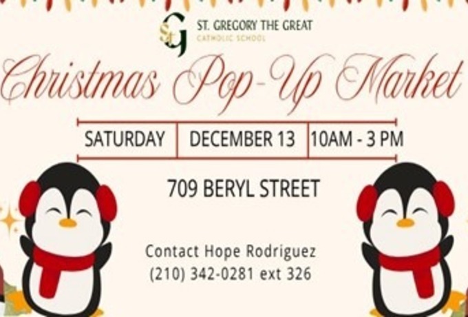 St. Gregory the Great School - Christmas Pop-Up Market