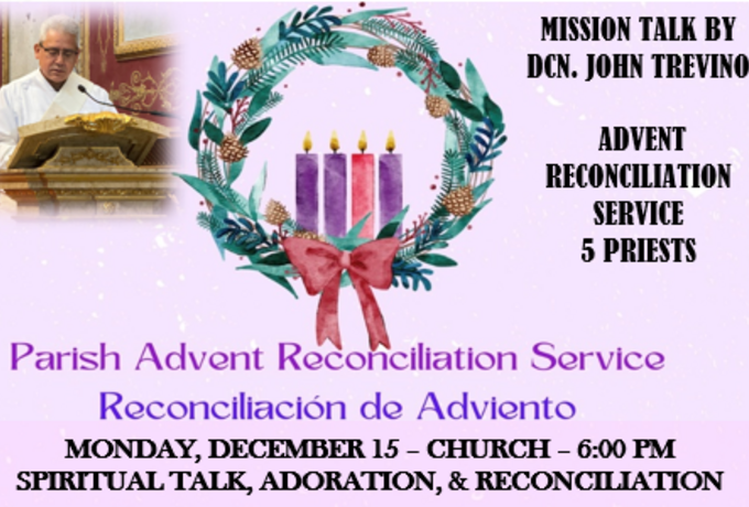 Parish Mission and Advent Reconciliation Service