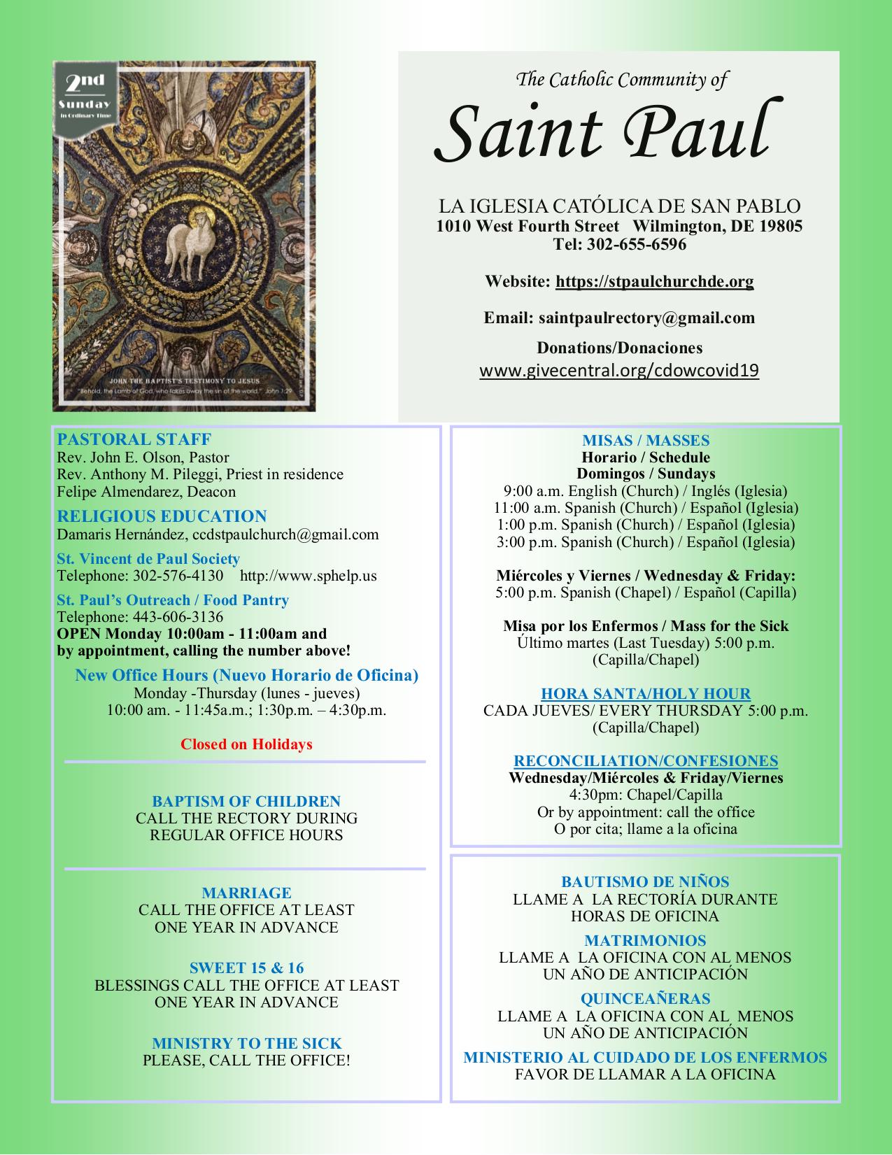 january 18, 2026 Bulletin