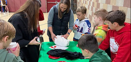 Devoid of manger sheep, Our Lady of Mercy parishioners make them