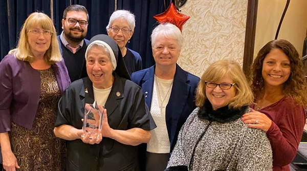 Sister Crucifix received the Shining Star Award